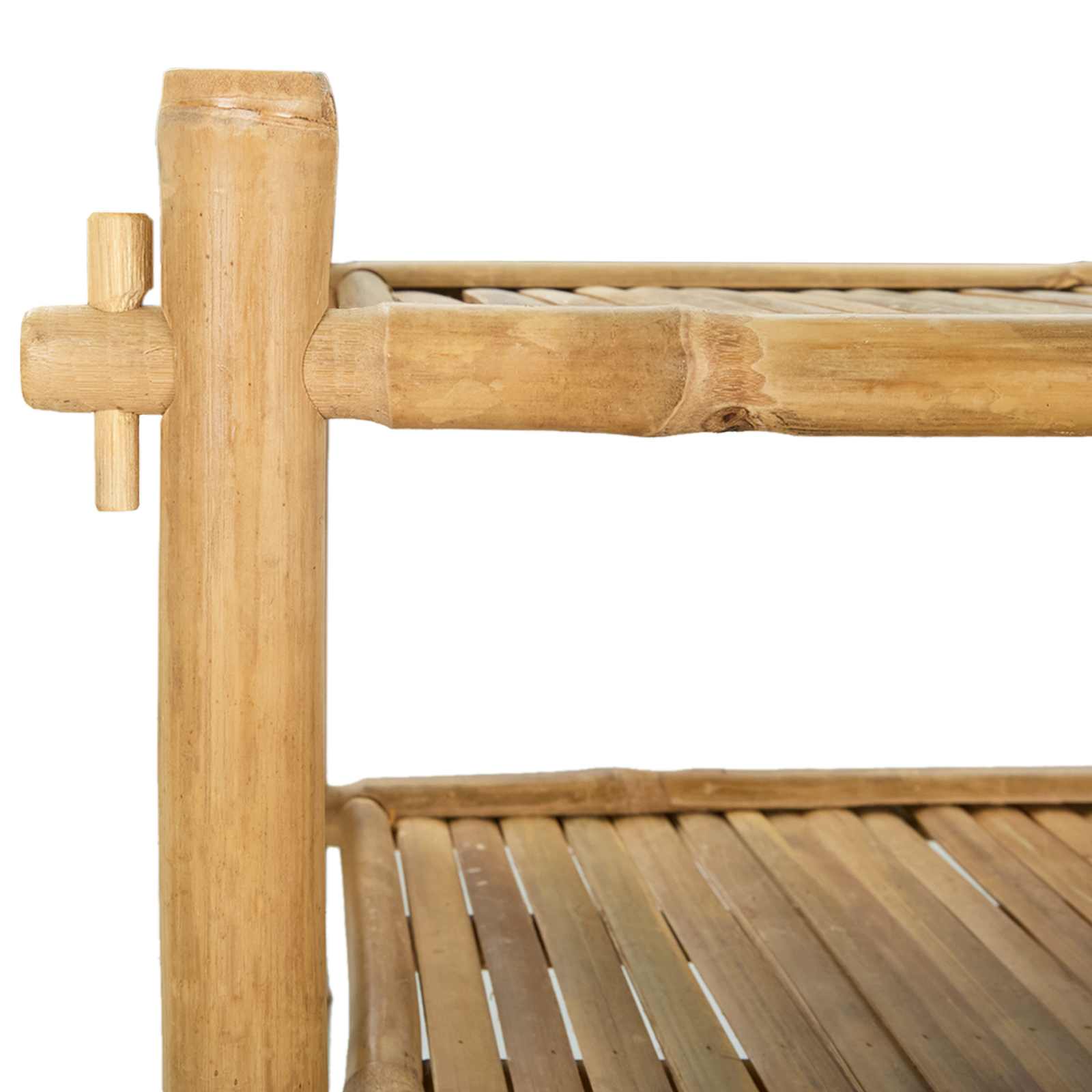 vidaXL Shoe Rack with Shelf Natural 6-tier Bamboo 6