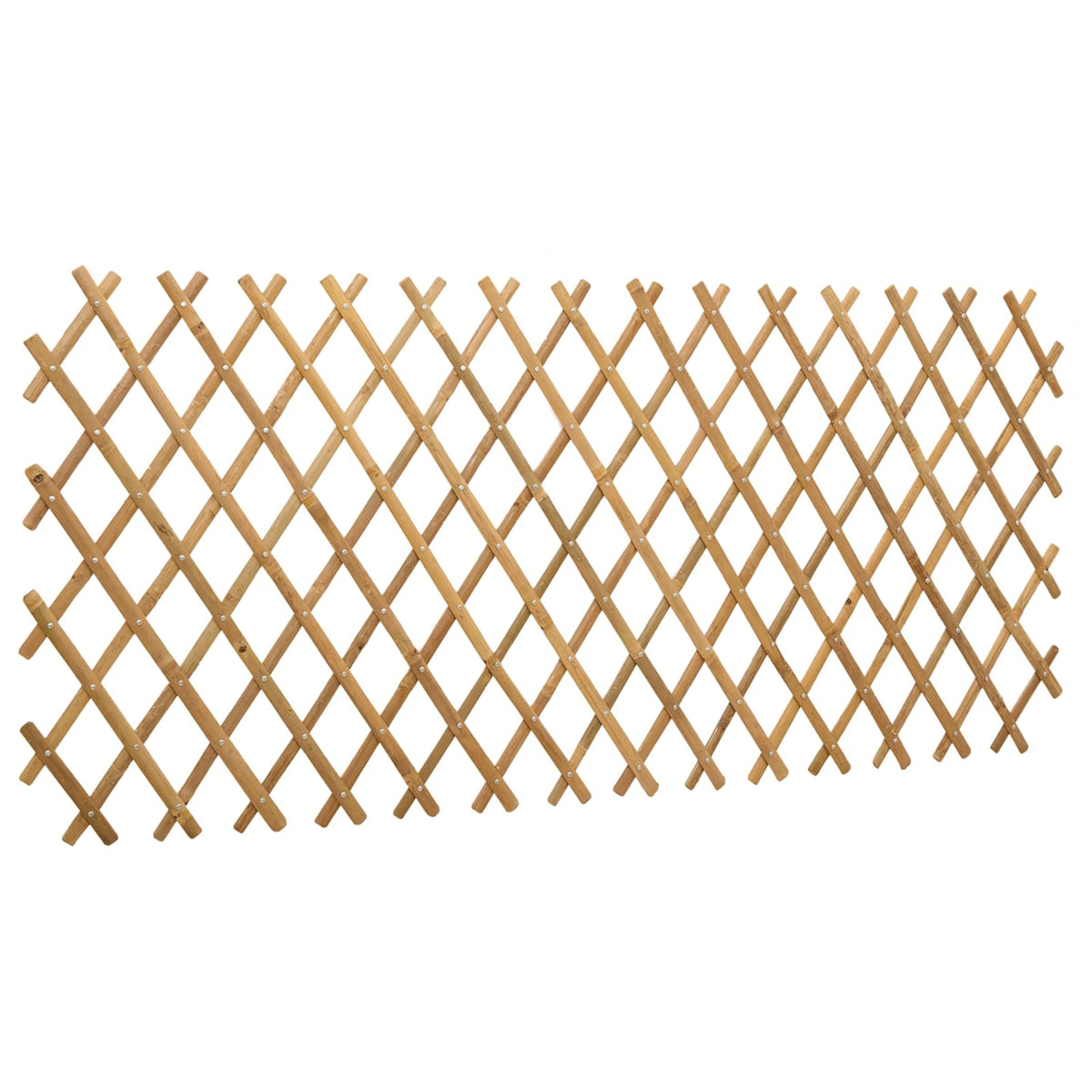 vidaXL Expandable Trellis Fence 2 pcs 300 x 59 cm Bamboo Light Brown 3