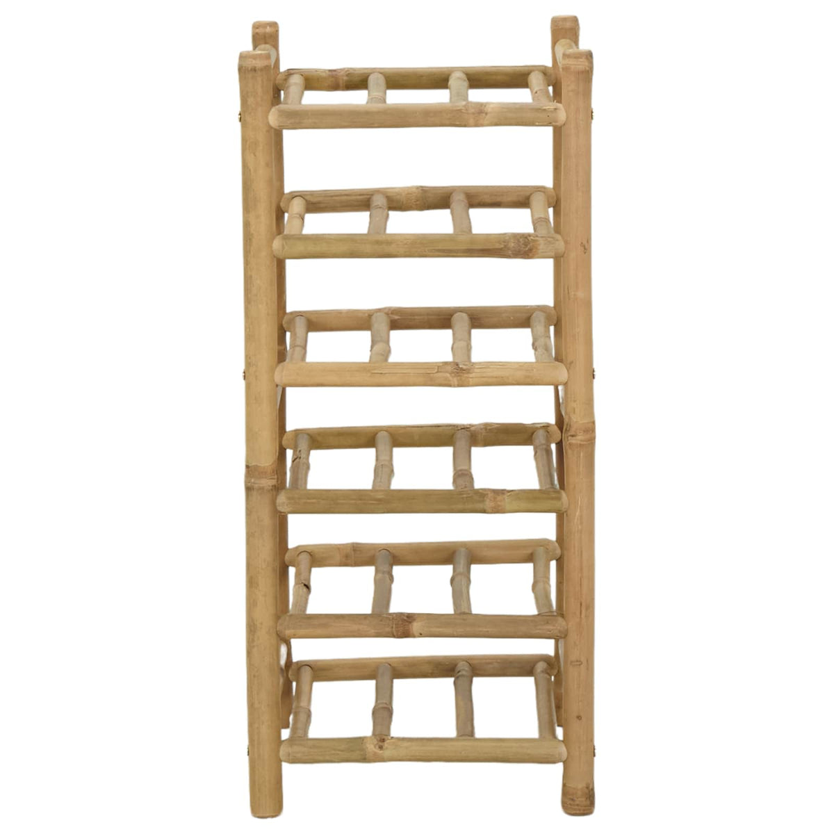 vidaXL Wine Rack Natural 32.5 x 29.5 x 72 cm Bamboo 3