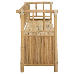 vidaXL Garden Storage Bench 110 x 47 x 80 cm Bamboo Natural 5