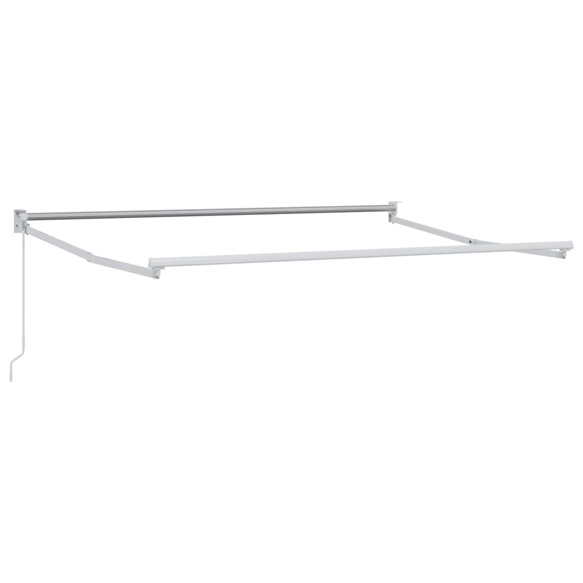 Manual Awning Frame Powder-Coated Aluminium White 3 x 2 m