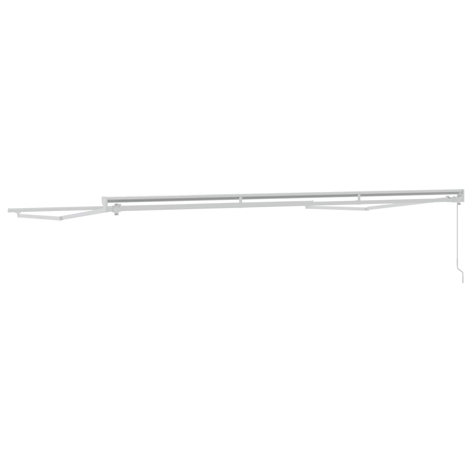 vidaXL Manual Awning Frame Adjustable White 4.5 x 3 m Steel 5