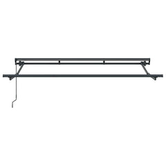 vidaXL Manual Awning Frame Adjustable Anthracite 3 x 2 m Steel 3