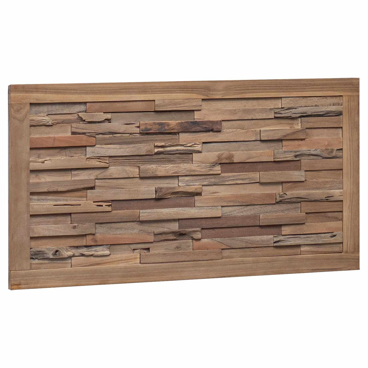 Bed Headboard Natural Solid Teak Wood 100 cm