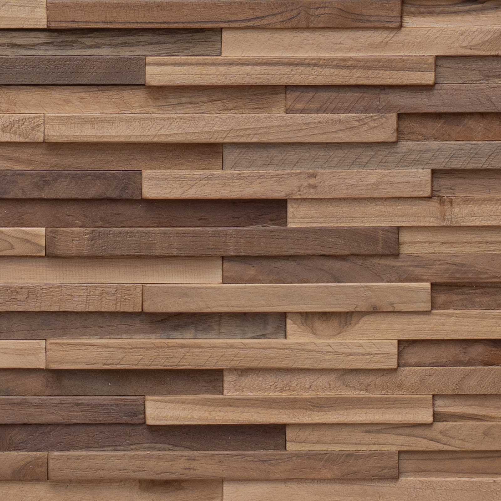 vidaXL Bed Headboard Natural Solid Teak Wood 5