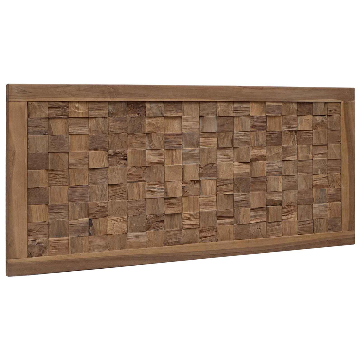 Bed Headboard Natural Solid Teak Wood 100 cm