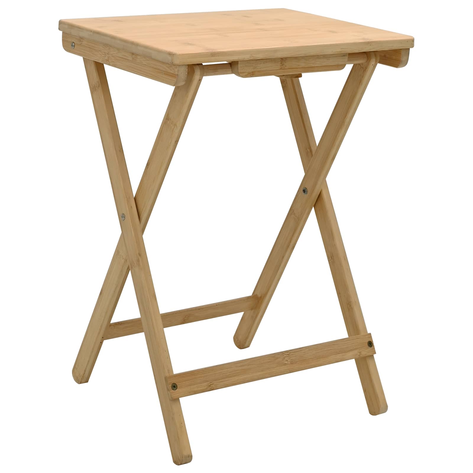 vidaXL Kitchen Table Folding Manual Natural 40 x 30 x 53.5 cm Bamboo 2