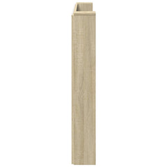 vidaXL Storage Headboard with LED Sonoma Oak Engineered Wood 6