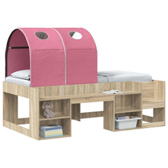 vidaXL Bed Tunnel for Kids Loft Bed 2 pcs Pink Polyester 2