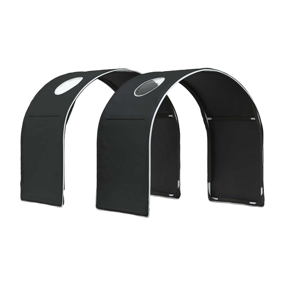Bed Tunnel for Kids Loft Bed 2 pcs Black Polyester