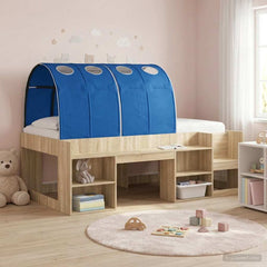 Bed Tunnel 2 pcs Polyester Blue