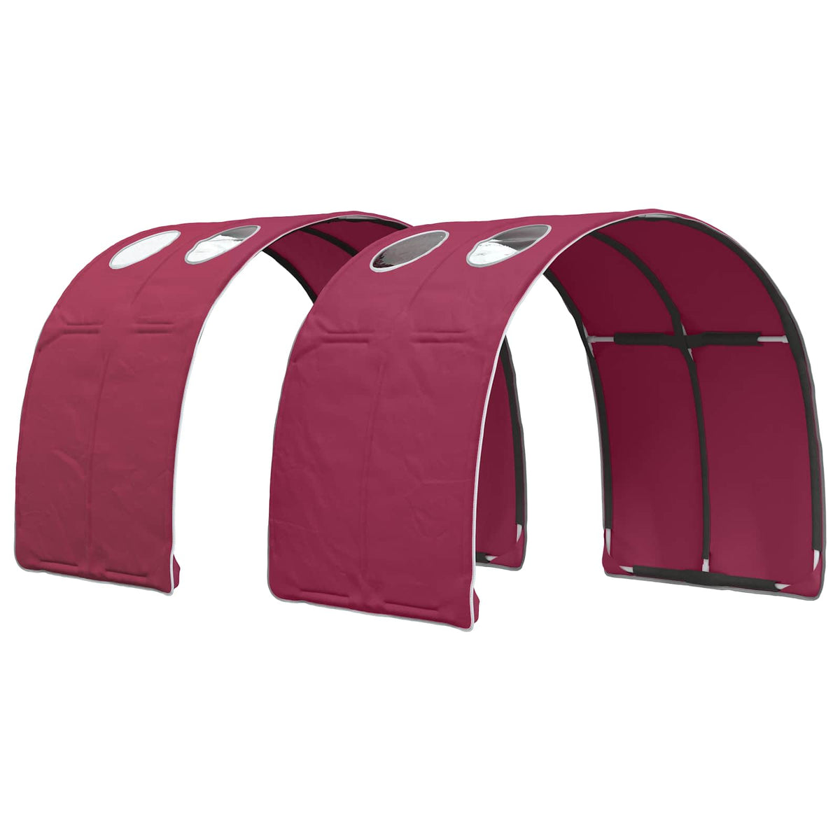 Bed Tunnel 2 pcs Polyester Red