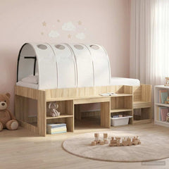 Bed Tunnel 2 pcs Polyester White