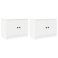vidaXL Storage Cabinet for Loft Bed 2 pcs White 66 x 35 x 48 cm 4