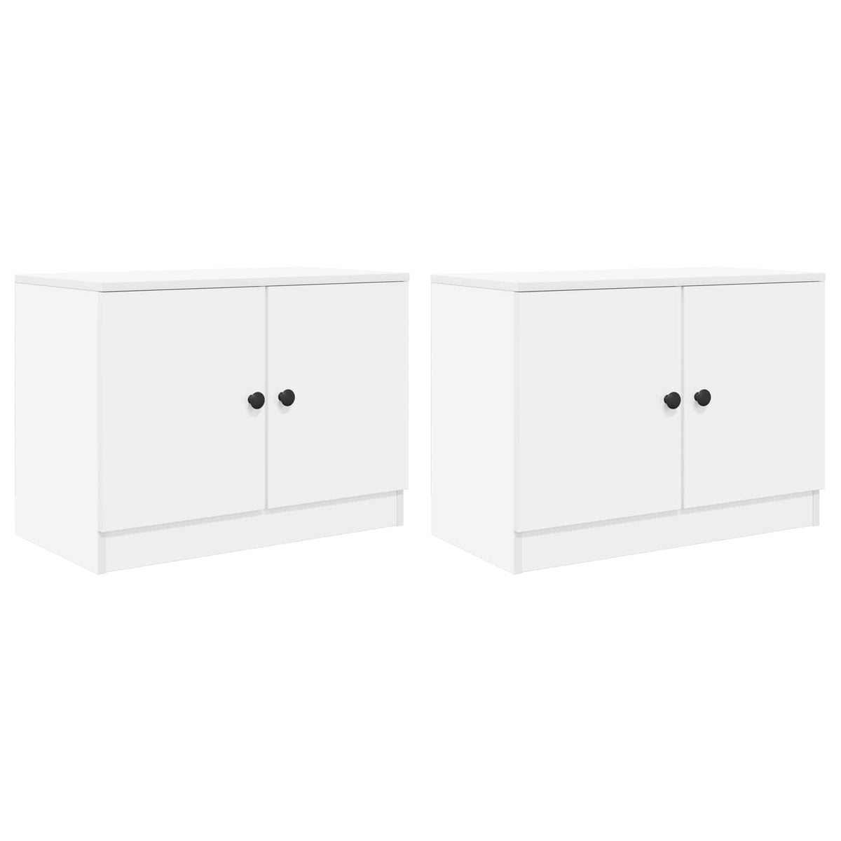 vidaXL Storage Cabinet for Loft Bed 2 pcs White 66 x 35 x 48 cm 4