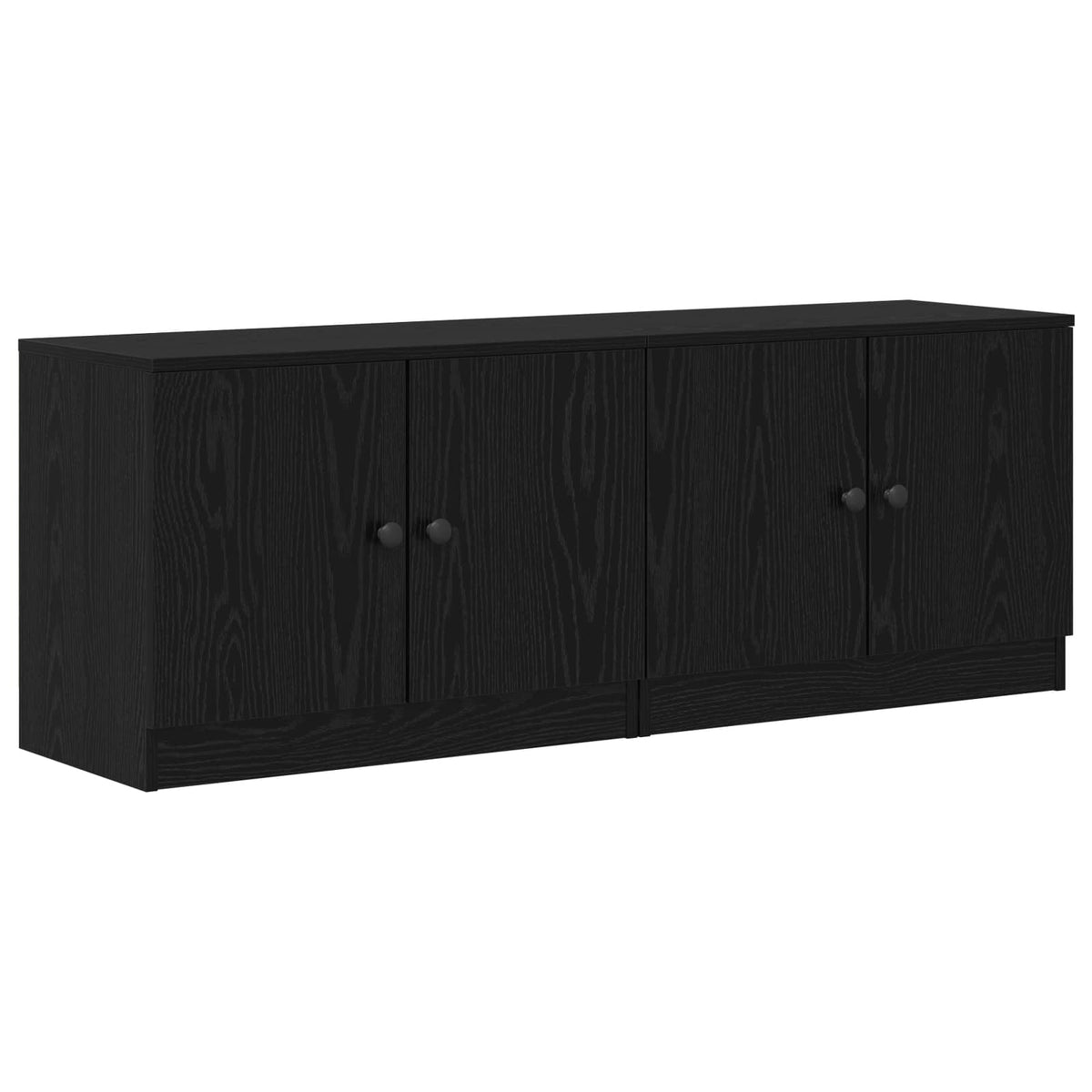 vidaXL Storage Cabinet for Loft Bed 2 pcs Black Oak 66 x 35 x 48 cm 2