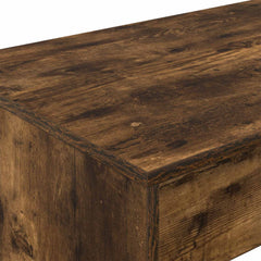 vidaXL Bed Desk Smoked Oak Engineered Wood 100 x 45 x 75 cm 6