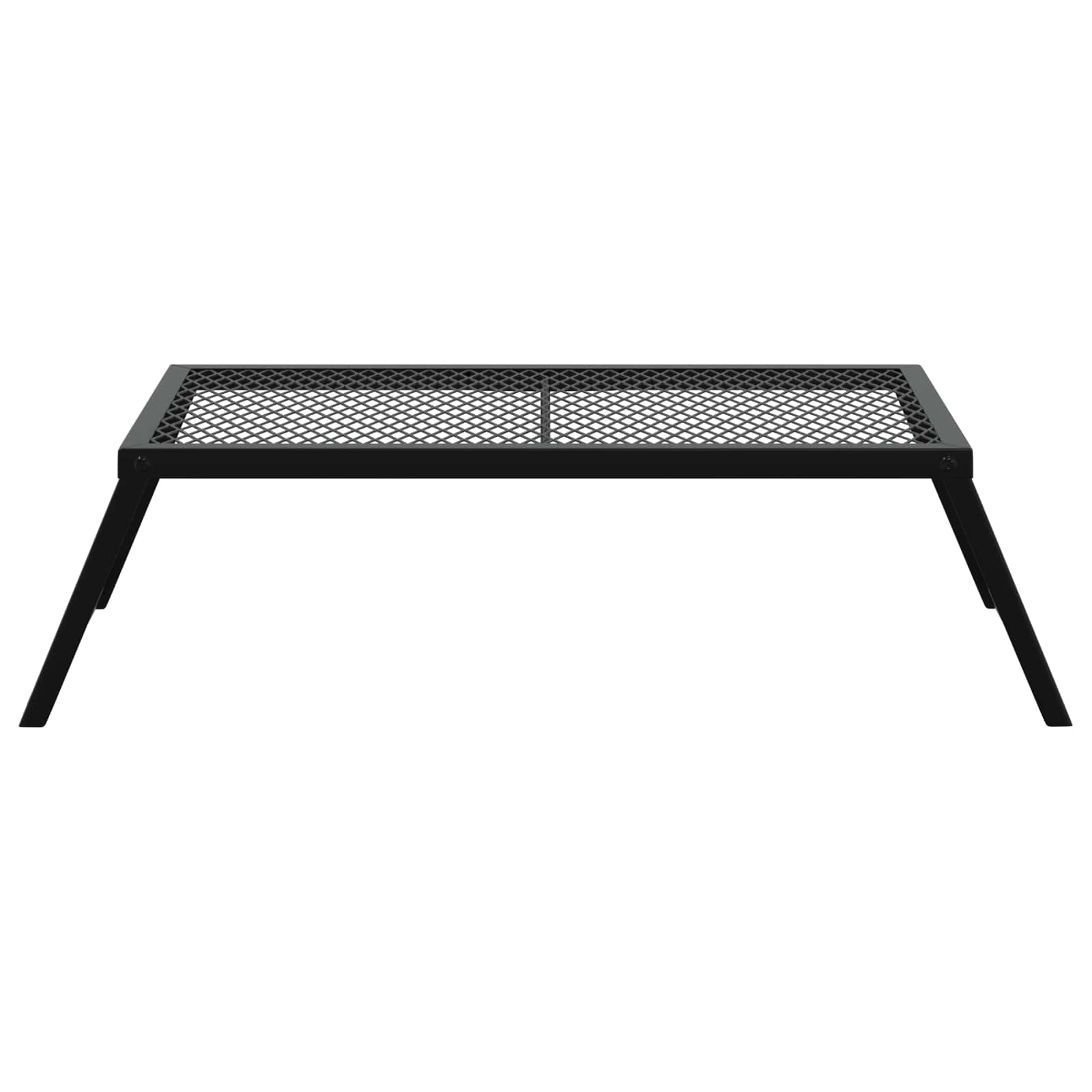 vidaXL Foldable Camping Grill 58 x 31 x 2 cm Alloy Steel Black 4