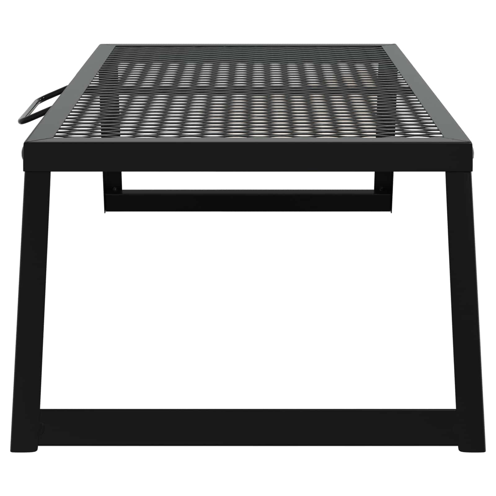 vidaXL Foldable Camping Grill 58 x 31 x 2 cm Alloy Steel Black 5