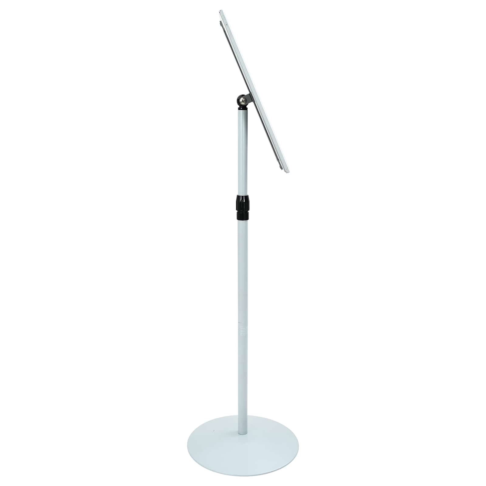 vidaXL Pedestal Poster Stand Silver 33 x 33 x 126 cm PVC and Steel 5
