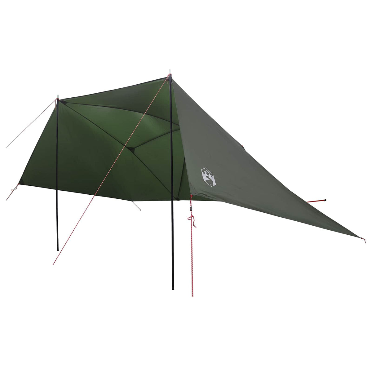 Car Tent 350 x 250 cm Polyester and Steel Army green 305 cm 205 cm