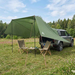 Car Tent 350 x 250 cm Polyester and Steel Green 350 cm 250 cm
