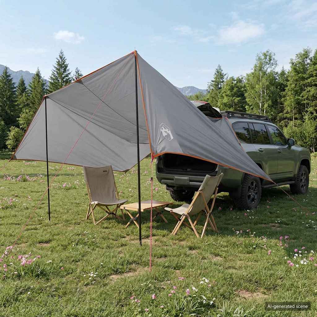Vehicle Awning 500 x 515 x 215 cm Grey and orange