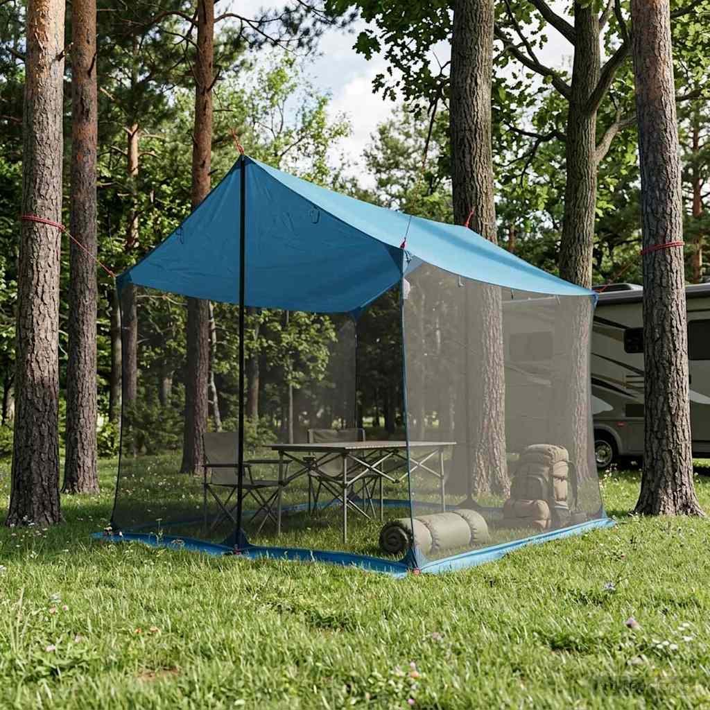 vidaXL Camping Tarp with Mesh Walls 270 x 210 x 210 cm Blue 1