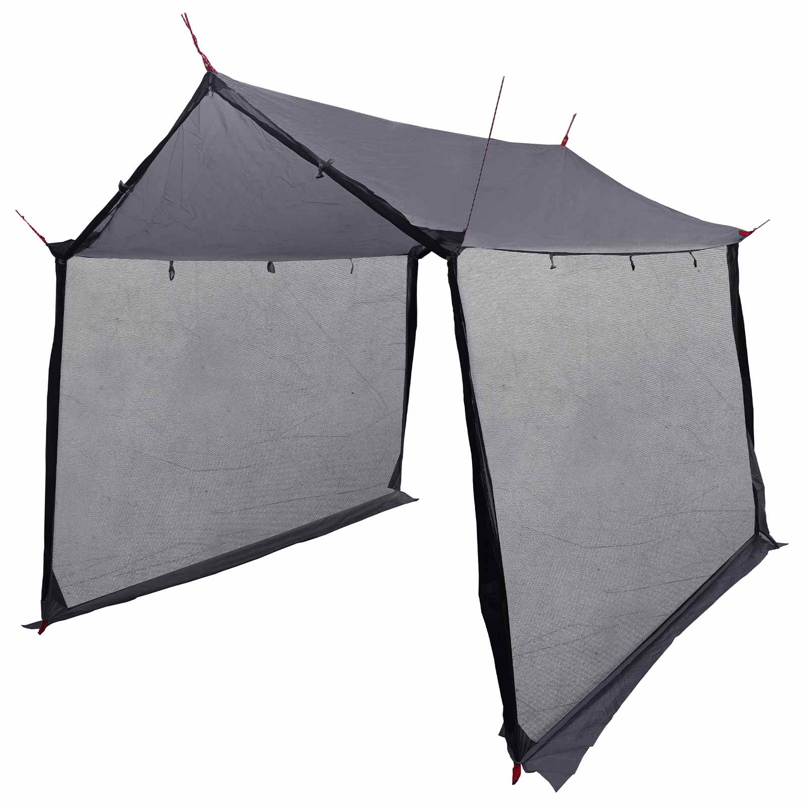 vidaXL Camping Tarp with Mesh Walls 270 x 210 x 210 cm Grey and Orange 3