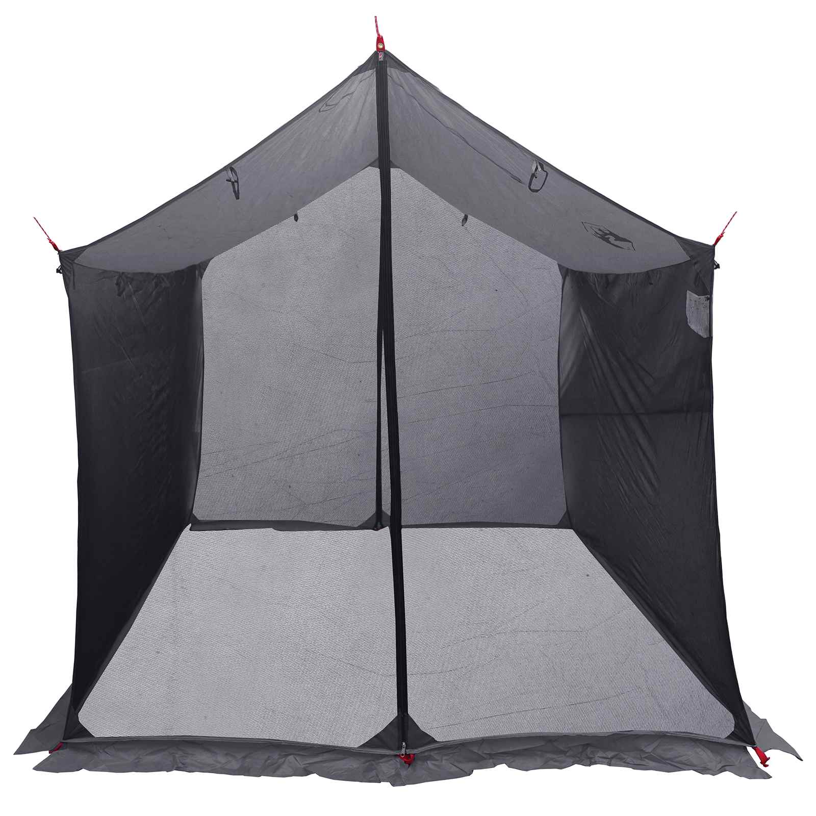 vidaXL Camping Tarp with Mesh Walls 270 x 210 x 210 cm Grey and Orange 4
