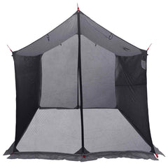 vidaXL Camping Tarp with Mesh Walls 270 x 210 x 210 cm Grey and Orange 4