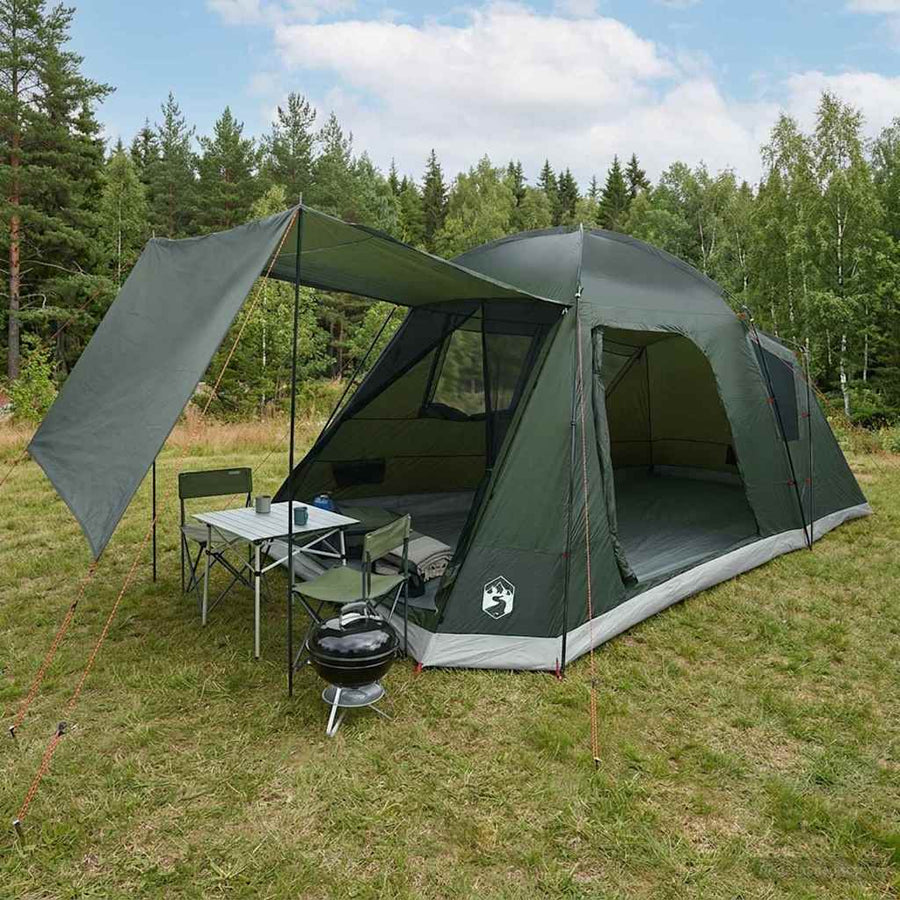 Cabin Tent Polyester and Steel Army green 8-person