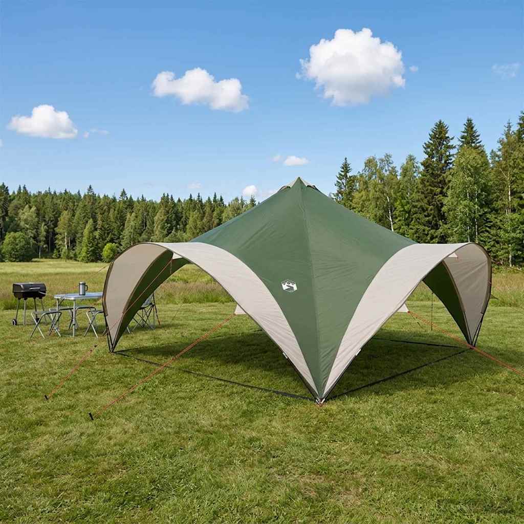 Party Tent 500 x 500 x 352 cm Polyester and Steel Green