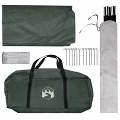 Party Tent 500 x 500 x 352 cm Polyester and Steel Army green