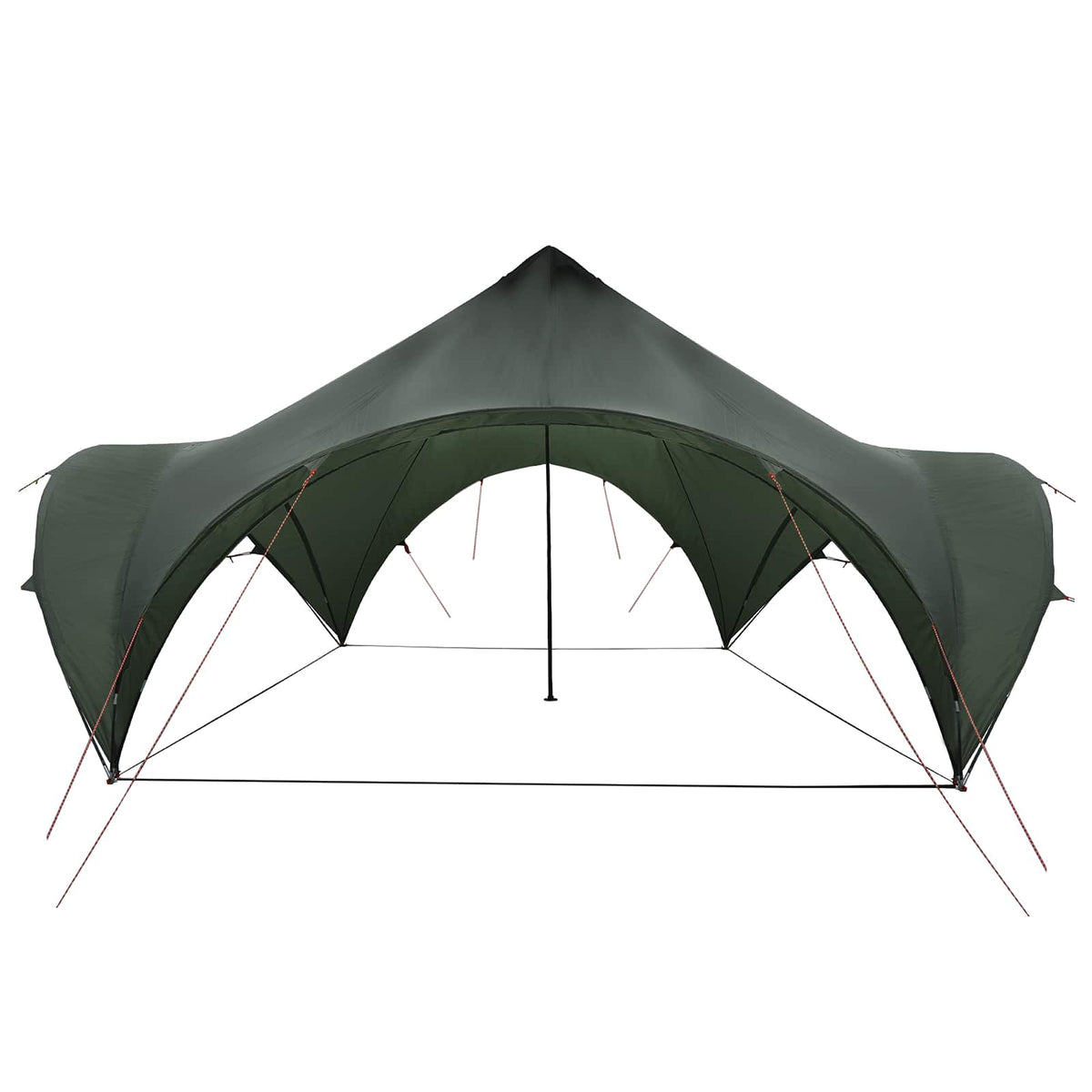 Party Tent 500 x 500 x 352 cm Polyester and Steel Army green