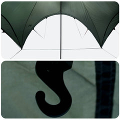 Party Tent 600 x 600 x 400 cm Polyester and Steel Army green
