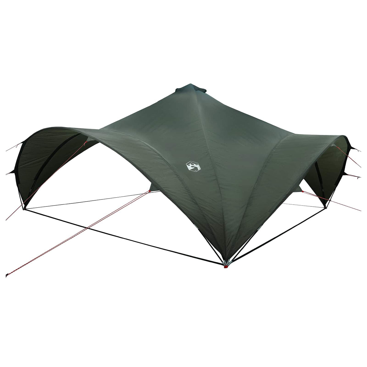 Party Tent 600 x 600 x 400 cm Polyester and Steel Army green