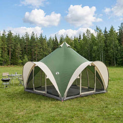 Tipi Tent 6.0-Person Polyester and Steel Width 400 cm Green