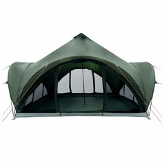 Tipi Tent 6.0-Person Polyester and Steel Width 400 cm Army green