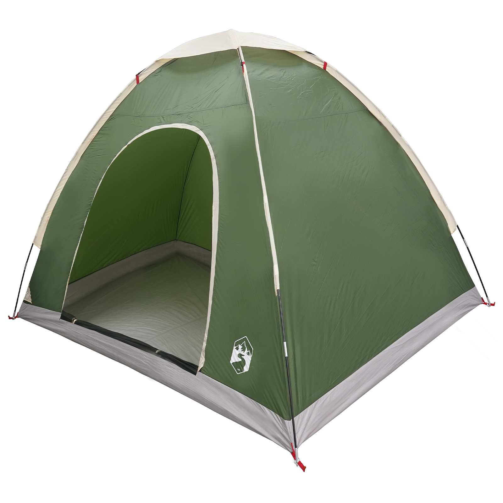 vidaXL Camping Tent 2-Person Green 185T Polyester with PU coating 2