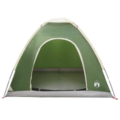 vidaXL Camping Tent 2-Person Green 185T Polyester with PU coating 5