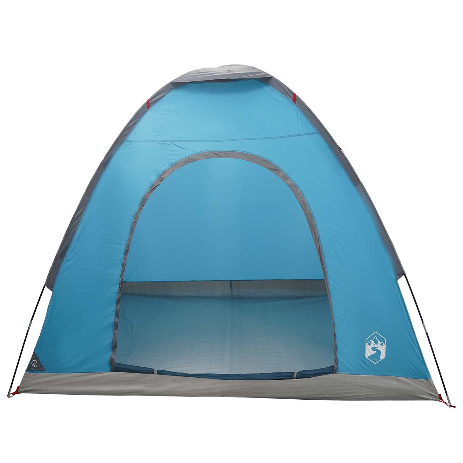 vidaXL Camping Tent 2-Person Blue 185T Polyester with PU coating 5