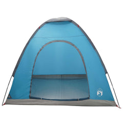 vidaXL Camping Tent 2-Person Blue 185T Polyester with PU coating 5