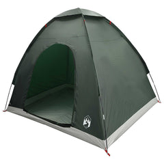 vidaXL Camping Tent 2-Person Army Green 185T Polyester with PU coating 2