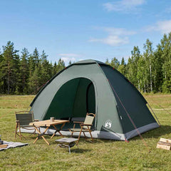 vidaXL Camping Tent 185T Polyester with PU coating