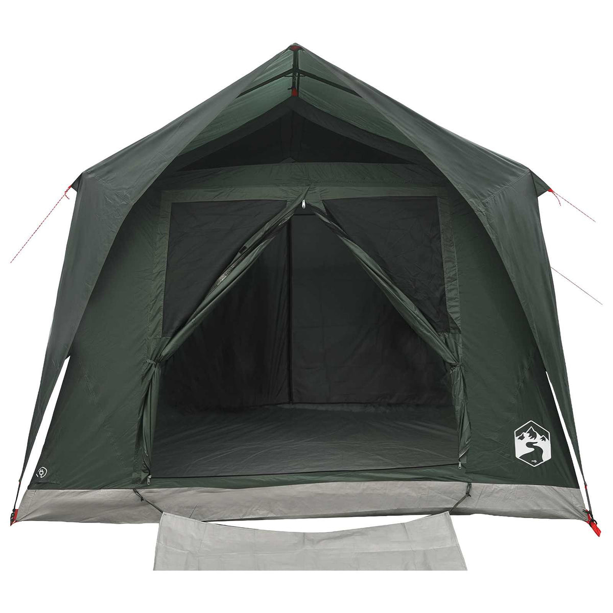 Tunnel Tent Polyester and Steel Army green 6-person