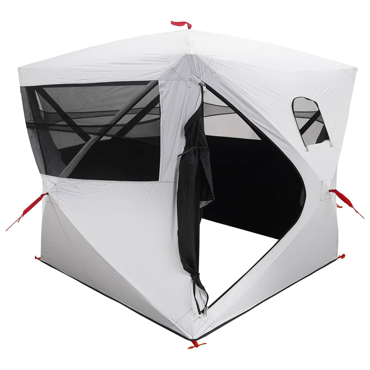 Hunting Tent 2-Person Polyester and Steel White blackout