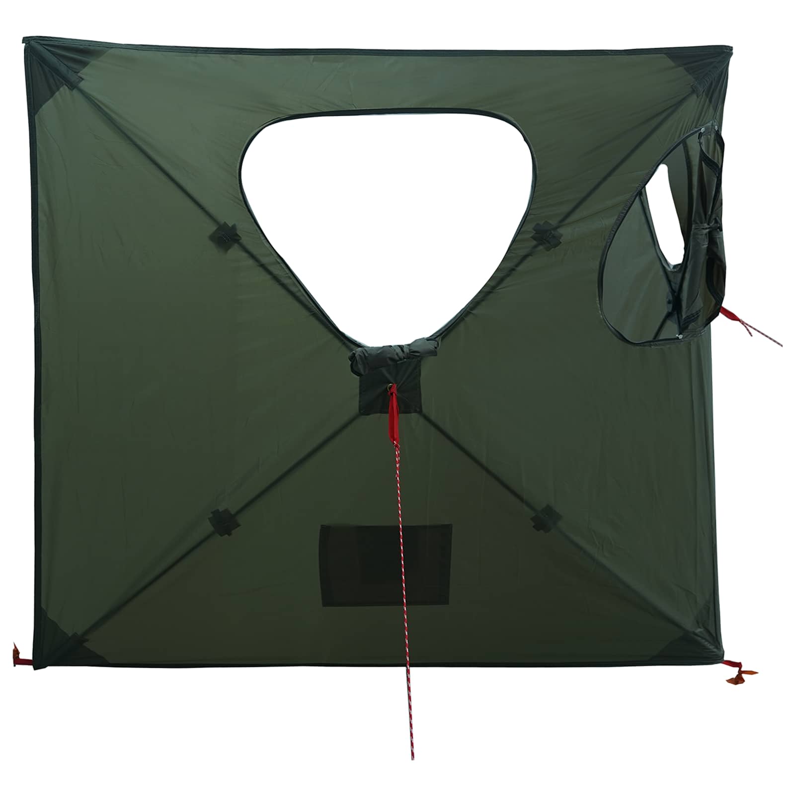 vidaXL Hunting Tent 145 x 145 x 150 cm Army Green Polyester and Steel 5