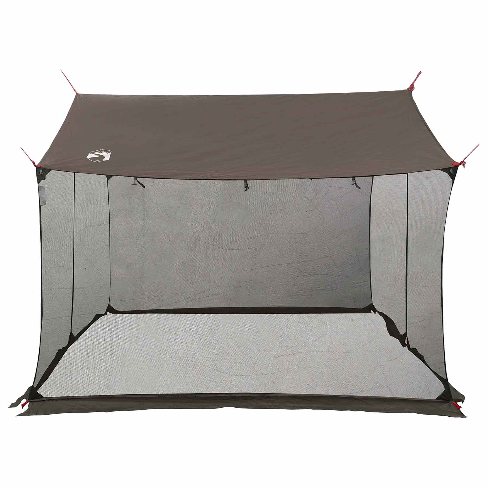 vidaXL Camping Tarp with Mesh Walls 270 x 210 x 210 cm Brown Grey 6