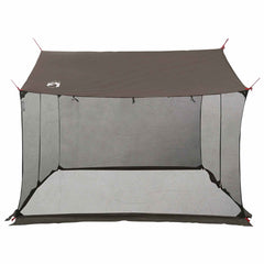 vidaXL Camping Tarp with Mesh Walls 270 x 210 x 210 cm Brown Grey 6